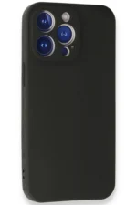 Uray store Apple iPhone 14 Pro Max Kılıf First Silikon - Siyah - Görsel 3