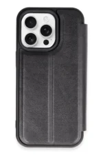 Uray store Apple iPhone 14 Pro Max Kılıf Flip Cover - Siyah