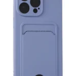 Uray store Apple iPhone 14 Pro Max Kılıf Kelvin Kartvizitli Silikon - Lila