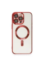 Uray store Apple iPhone 14 Pro Max Kılıf Kross Magneticsafe Kapak - Kırmızı - Görsel 2