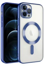 Uray store Apple iPhone 14 Pro Max Kılıf Kross Magneticsafe Kapak - Lacivert