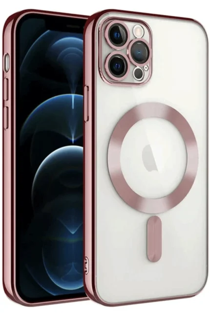 Uray store Apple iPhone 14 Pro Max Kılıf Kross Magneticsafe Kapak - Rose