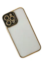 Uray store Apple iPhone 14 Pro Max Kılıf Liva Lens Silikon - Siyah - Görsel 3