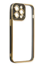 Uray store Apple iPhone 14 Pro Max Kılıf Liva Lens Silikon - Siyah - Görsel 4