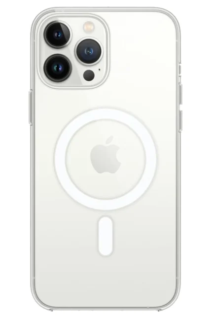 Uray store Apple iPhone 14 Pro Max Kılıf Magneticsafe Şeffaf Silikon - Şeffaf