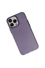 Uray store Apple iPhone 14 Pro Max Kılıf Modos Metal Kapak - Derin Mor - Görsel 2