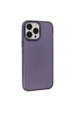 Uray store Apple iPhone 14 Pro Max Kılıf Modos Metal Kapak - Derin Mor - Görsel 3