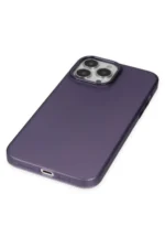 Uray store Apple iPhone 14 Pro Max Kılıf Modos Metal Kapak - Derin Mor - Görsel 4