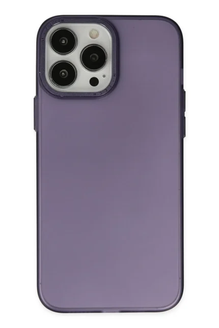 Uray store Apple iPhone 14 Pro Max Kılıf Modos Metal Kapak - Mor