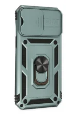 Uray store Apple iPhone 14 Pro Max Kılıf Pars Lens Yüzüklü Silikon - Yeşil - Görsel 2
