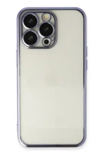Uray store Apple iPhone 14 Pro Max Kılıf Razer Lensli Silikon - Mor