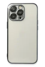 Uray store Apple iPhone 14 Pro Max Kılıf Razer Lensli Silikon - Siyah
