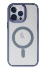 Uray store Apple iPhone 14 Pro Max Kılıf Room Magneticsafe Silikon - Sierra Blue - Görsel 2