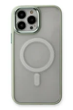 Uray store Apple iPhone 14 Pro Max Kılıf Room Magneticsafe Silikon - Su Yeşili - Görsel 2