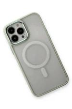Uray store Apple iPhone 14 Pro Max Kılıf Room Magneticsafe Silikon - Su Yeşili - Görsel 3