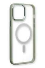 Uray store Apple iPhone 14 Pro Max Kılıf Room Magneticsafe Silikon - Su Yeşili - Görsel 4
