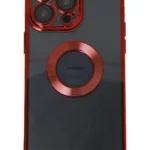 Uray store Apple iPhone 14 Pro Max Kılıf Slot Silikon - Kırmızı