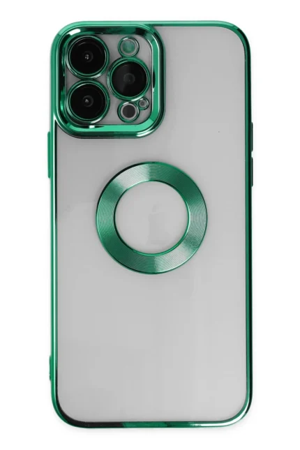 Uray store Apple iPhone 14 Pro Max Kılıf Slot Silikon - Köknar Yeşili