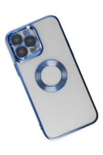 Uray store Apple iPhone 14 Pro Max Kılıf Slot Silikon - Mavi - Görsel 3