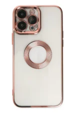 Uray store Apple iPhone 14 Pro Max Kılıf Slot Silikon - Rose Gold