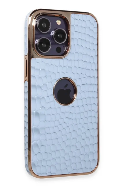 Uray store Apple iPhone 14 Pro Max Kılıf Snake Kapak - Sierra Blue