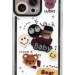 Uray store Apple iPhone 14 Pro Max Kılıf Sweet Desenli Silikon Kapak - Sarı