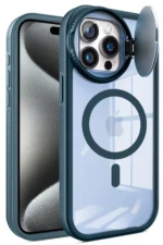 Uray store Apple iPhone 14 Pro Max Kılıf Teleskop Lens Magsafe Silikon Kapak - Lacivert - Görsel 2