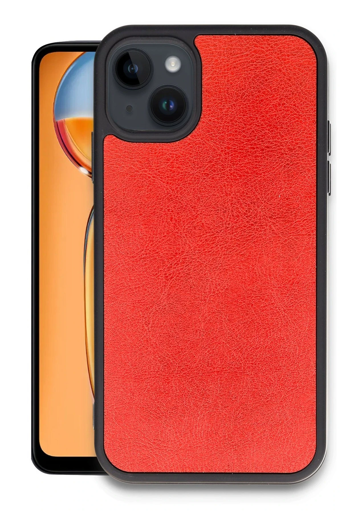 newface-iphone-15-kilif-aras-deri-kapak-kirmizi-default Uray store Apple iPhone 15 Kılıf Aras Deri Kapak - Kırmızı - Görsel 1