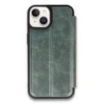 Uray store Apple iPhone 15 Kılıf Flip Cover - Koyu Yeşil