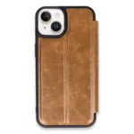 Uray store Apple iPhone 15 Kılıf Flip Cover - Taba