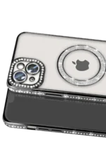 Uray store Apple iPhone 15 Kılıf Joke Simli Magneticsafe Kılıf - Siyah - Görsel 2