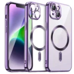 Uray store Apple iPhone 15 Kılıf Kross Magneticsafe Kapak - Mor