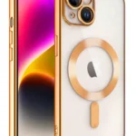 Uray store Apple iPhone 15 Kılıf Kross Magneticsafe Kapak - Turuncu