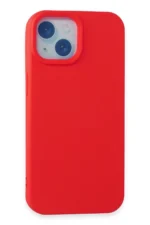 Uray store Apple iPhone 15 Kılıf Nano içi Kadife Silikon - Kırmızı