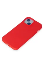 Uray store Apple iPhone 15 Kılıf Nano içi Kadife Silikon - Kırmızı - Görsel 4