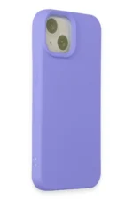 Uray store Apple iPhone 15 Kılıf Nano içi Kadife Silikon - Lila - Görsel 2