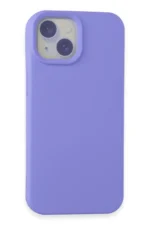 Uray store Apple iPhone 15 Kılıf Nano içi Kadife Silikon - Lila