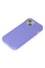 Uray store Apple iPhone 15 Kılıf Nano içi Kadife Silikon - Lila - Görsel 4