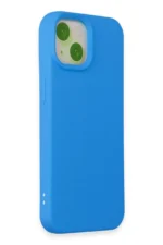 Uray store Apple iPhone 15 Kılıf Nano içi Kadife Silikon - Mavi - Görsel 2