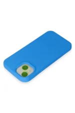Uray store Apple iPhone 15 Kılıf Nano içi Kadife Silikon - Mavi - Görsel 3