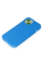 Uray store Apple iPhone 15 Kılıf Nano içi Kadife Silikon - Mavi - Görsel 4