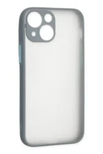 Uray store Apple iPhone 15 Plus Kılıf Montreal Silikon Kapak - Gri - Görsel 2