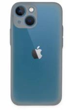 Uray store Apple iPhone 15 Plus Kılıf Montreal Silikon Kapak - Gri