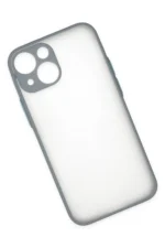 Uray store Apple iPhone 15 Plus Kılıf Montreal Silikon Kapak - Gri - Görsel 3