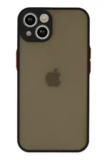 Uray store Apple iPhone 15 Plus Kılıf Montreal Silikon Kapak - Siyah
