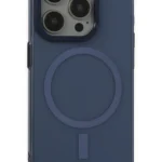 Uray store Apple iPhone 15 Pro Kılıf Anka PC Magneticsafe Sert Metal Kapak - Lacivert