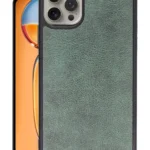 Uray store Apple iPhone 15 Pro Kılıf Aras Deri Kapak - Koyu Yeşil