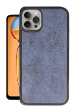 Uray store Apple iPhone 15 Pro Kılıf Aras Deri Kapak - Lacivert