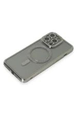 Uray store Apple iPhone 15 Pro Kılıf Joke Simli Magneticsafe Kılıf - Gri - Görsel 3
