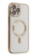 Uray store Apple iPhone 15 Pro Kılıf Kross Magneticsafe Kapak - Gold - Görsel 2